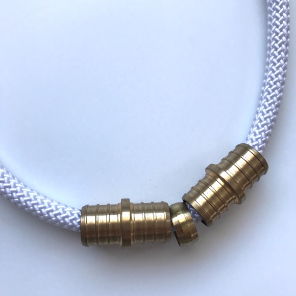 White rope necklace - multiple ways to wear it - Picture 2 of 11